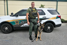 Load image into Gallery viewer, K9 Odin and his handler K9 Officer Tarczewski from Flagler Count ySheriff&#39;s Office