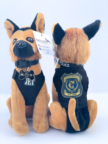 Police dog cheap teddy